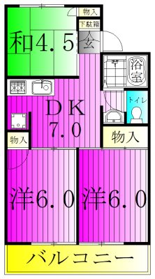 ドミールナカノ 202号室 間取り