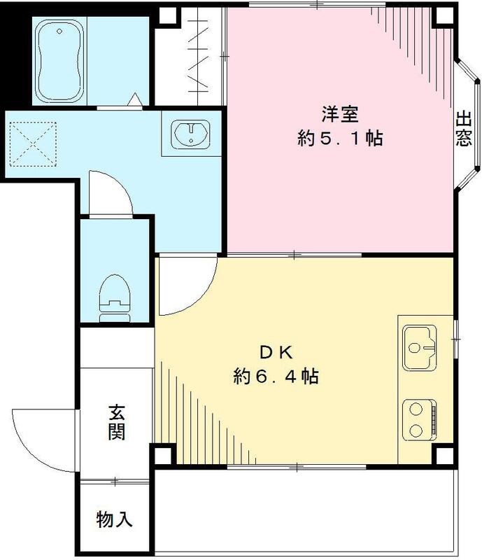 カースル三ノ輪　B棟 間取り図