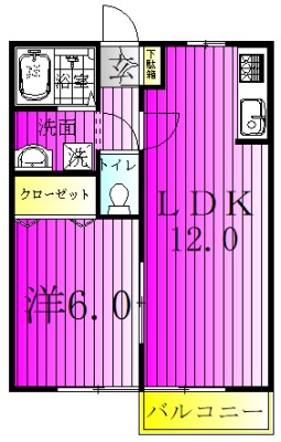 エミネンス（東中新宿） 203号室 間取り
