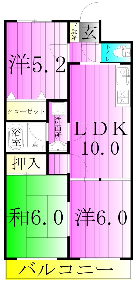 Ｊ．Ｓ．ＴＥＲＲＡＣＥ 間取り図