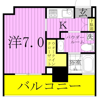 ザ・カシワ拾番 304号室 間取り