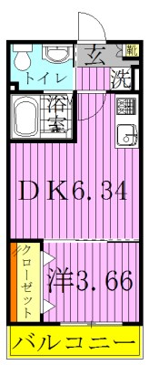 ピース八潮 間取り図