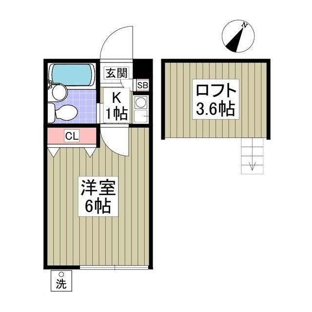 ジュネパレス松戸第68 103号室 間取り