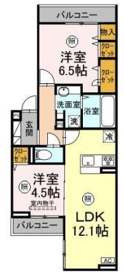 トレフル西新井 間取り図