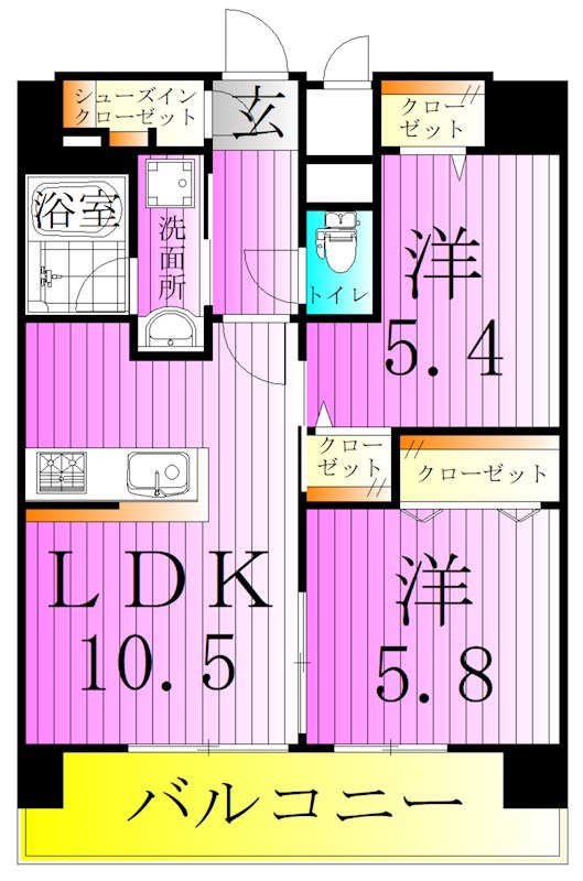 グランレーヴ東尾久  間取り図
