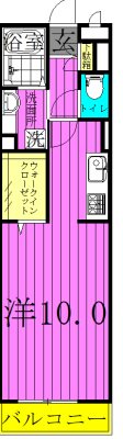 メルヴェーユ花水木１ 間取り図
