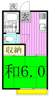 ミドリハイツ 間取り図