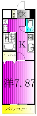 オアゾ桜台 302号室 間取り