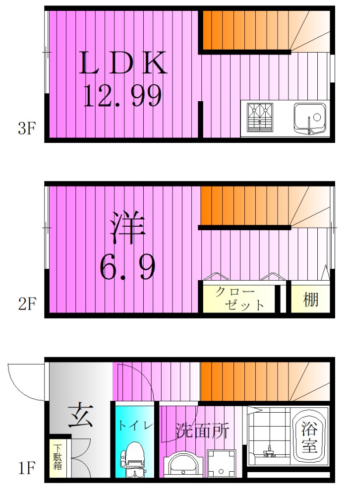 MOK-TERRACE UMEJIMA 間取り図