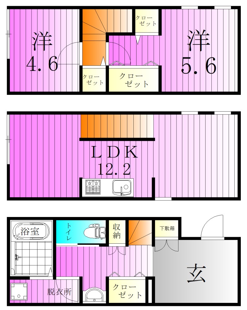 MOK-TERRACE UMEJIMA 間取り図
