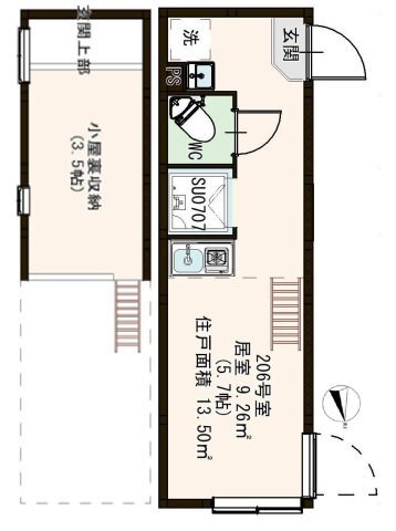 アネーロ北千住 間取り図