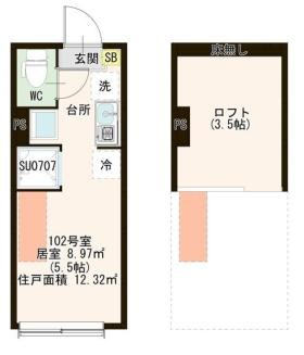 ハーモニーテラス町屋Ⅵ 間取り図