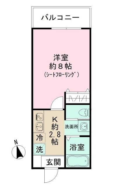 キャメル南流山 302号室 間取り
