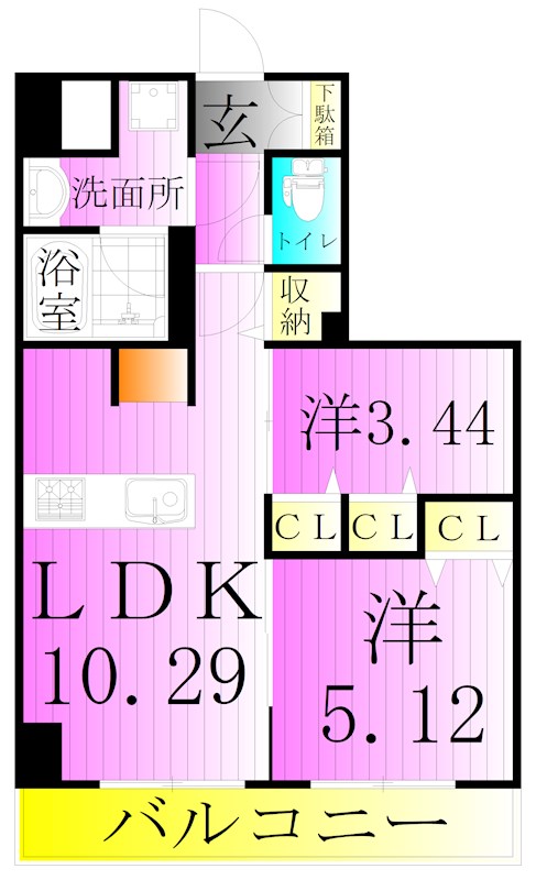 S-RESIDENCE千住大橋 間取り図