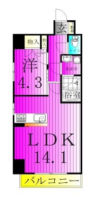 フジⅢ 602号室 間取り