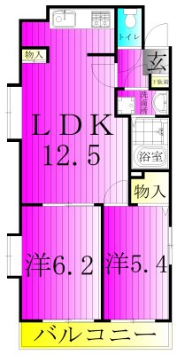 リヴェールコスモス 201号室 間取り