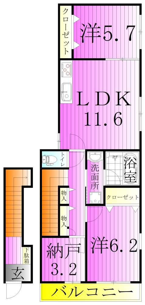 ヴィヴァンテY 間取り図