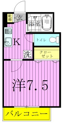 グラントワ谷在家 間取り図