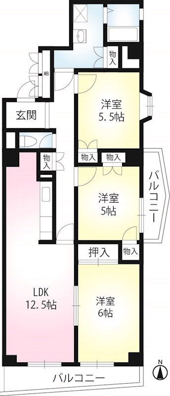 ポルックス三ノ輪 間取り図