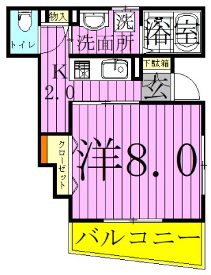 クレール１ 間取り図
