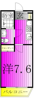 VISTA柏 301号室 間取り