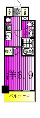 S-RESIDENCE松戸bene 607号室 間取り