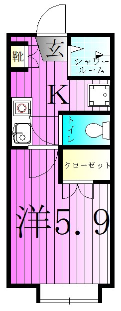 アビタシオン白鳥Ｄ 間取り図