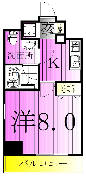 ライジングプレイス金町 間取り図