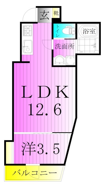 KEIAI RESIDENCE 青井 Ⅱ 間取り図