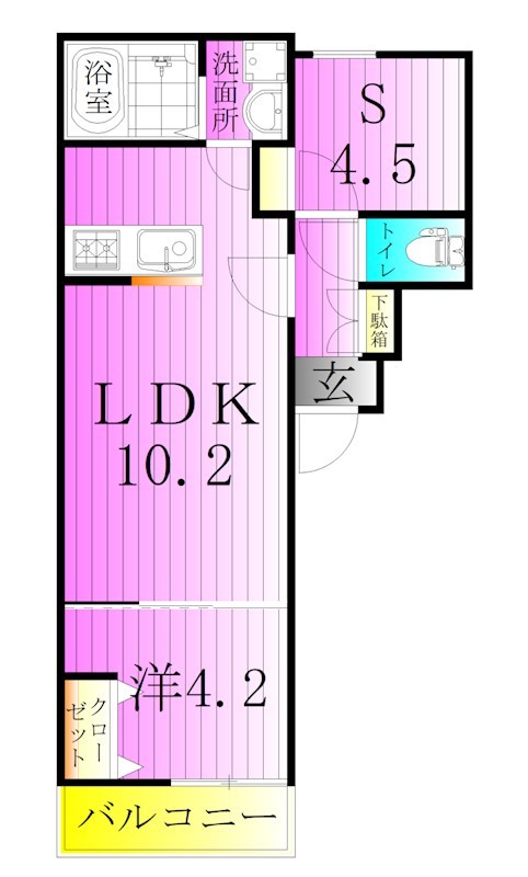 KEIAI RESIDENCE 青井 Ⅱ 間取り図