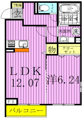 Ｄ－Ｓｑｕａｒｅ 間取り図