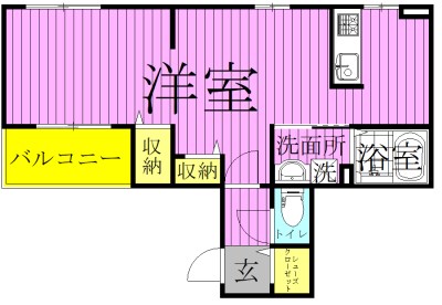 モアナコート南流山 203号室 間取り