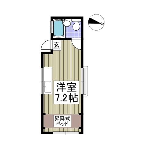 コーポ優  101号室 間取り