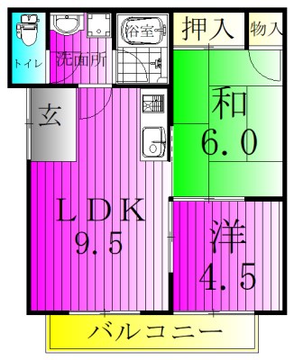 コーポ慶Ⅲ 203号室 間取り