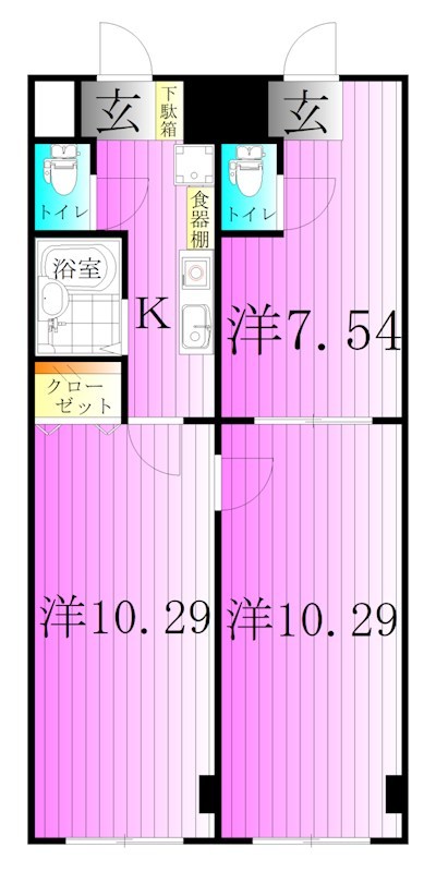 第3アサヒハイツ 間取り図