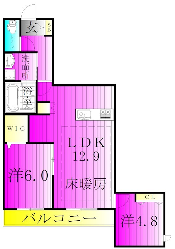 （仮称）柏市千代田１丁目メゾン 103号室 間取り