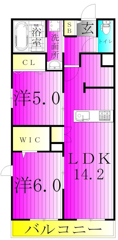 （仮称）柏市千代田１丁目メゾン 306号室 間取り