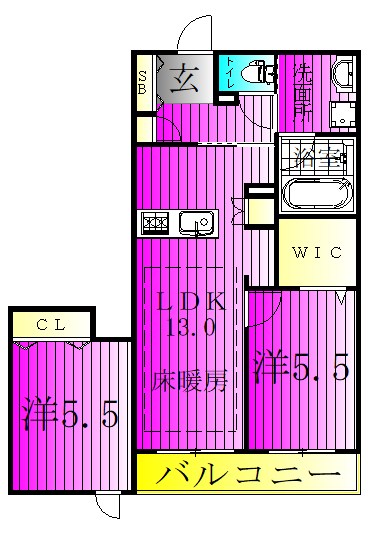 （仮称）柏市千代田１丁目メゾン 202号室 間取り