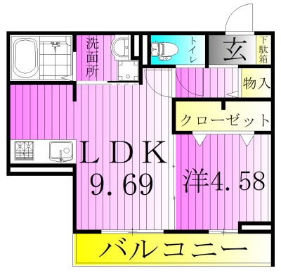 エクセリア興野 間取り図