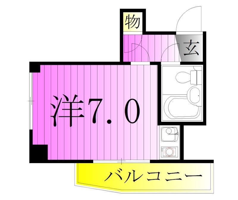 シャトル五反野 間取り図
