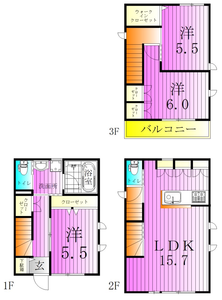 HEBELHAUS北千住 間取り図