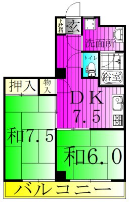 グレース寿 203号室 間取り