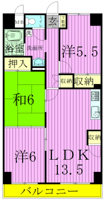 ユナイテッドマンション 302号室 間取り
