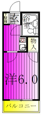 アーバニティ 306号室 間取り