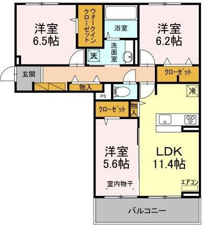 グリシーナ 間取り図