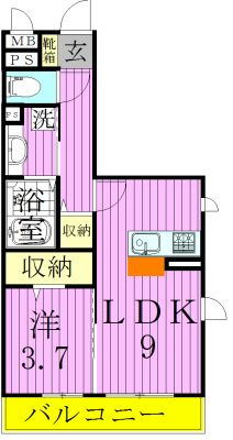 クレールコート 間取り図