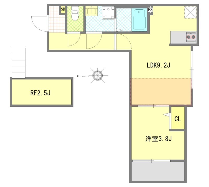 サザン 303号室 間取り