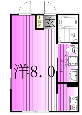 Agerate竹ノ塚 間取り図