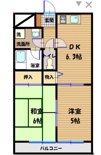 シティハイムイグサⅢ 305号室 間取り