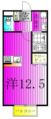 クレスト江戸川台 202号室 間取り